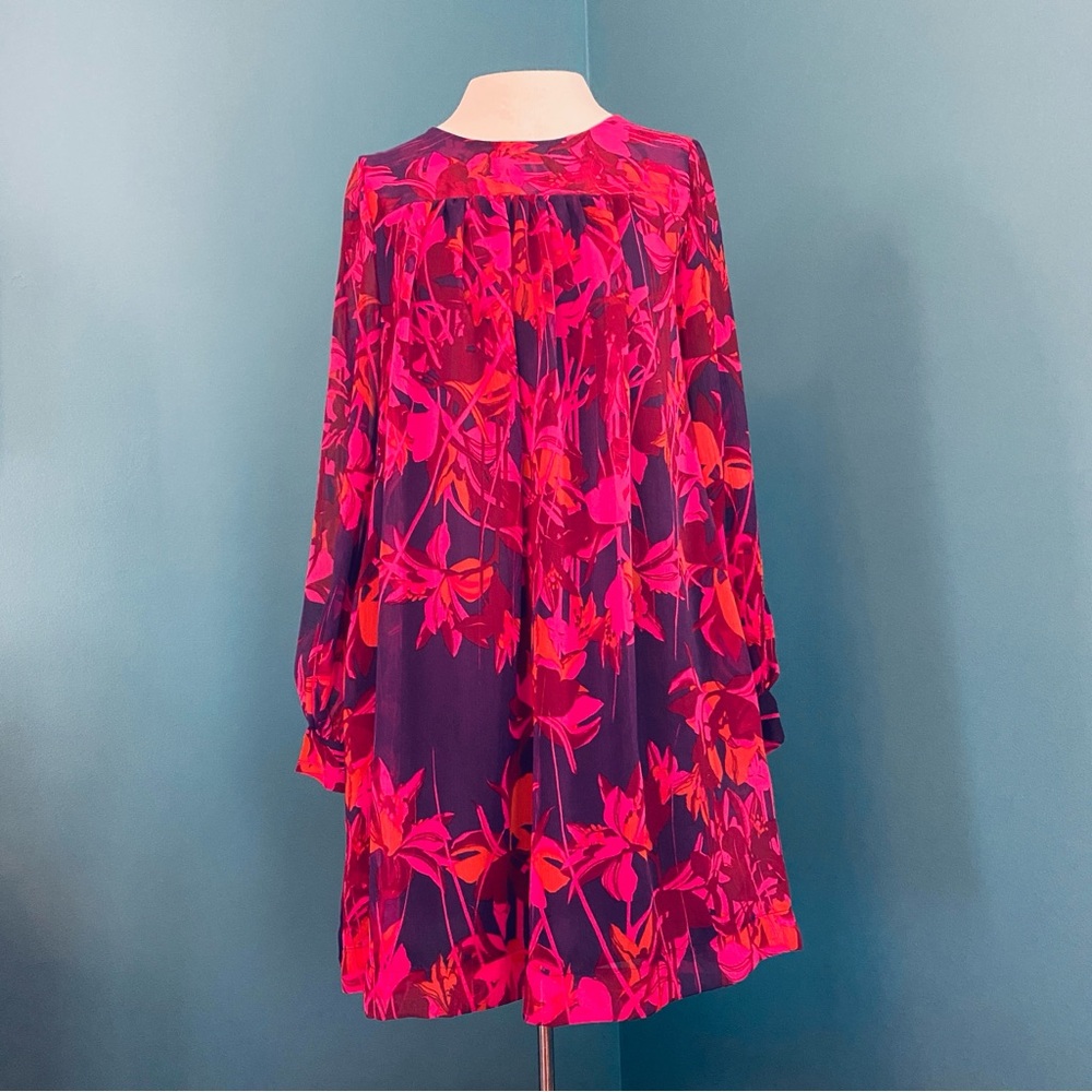 Vibrant Floral Shift Dress
